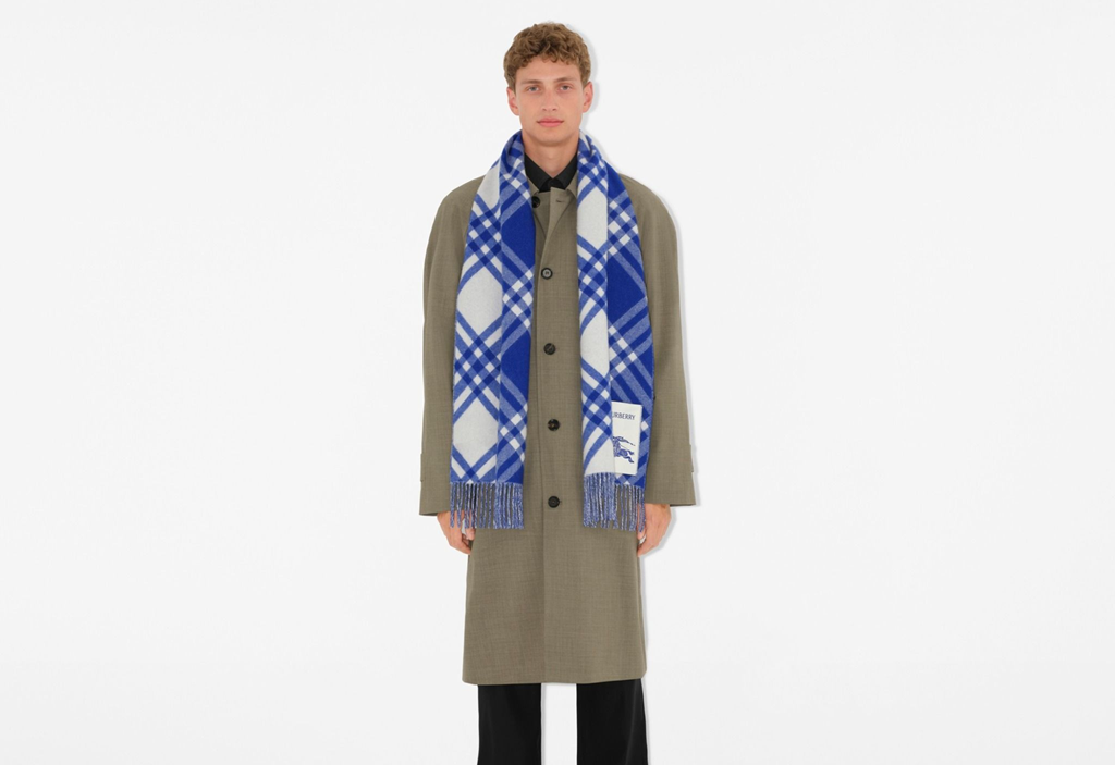Khăn Burberry Check Cashmere Scarf 'Knight' 80997101 - Ảnh 3