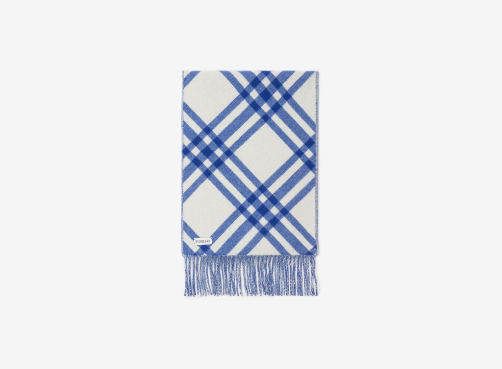 Khăn Burberry Check Cashmere Scarf 'Knight' 80997101 - Ảnh 4