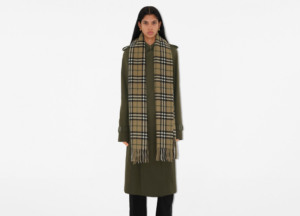 Alternative view of Khăn Burberry Check Cashmere Scarf 'Linden' 80965391