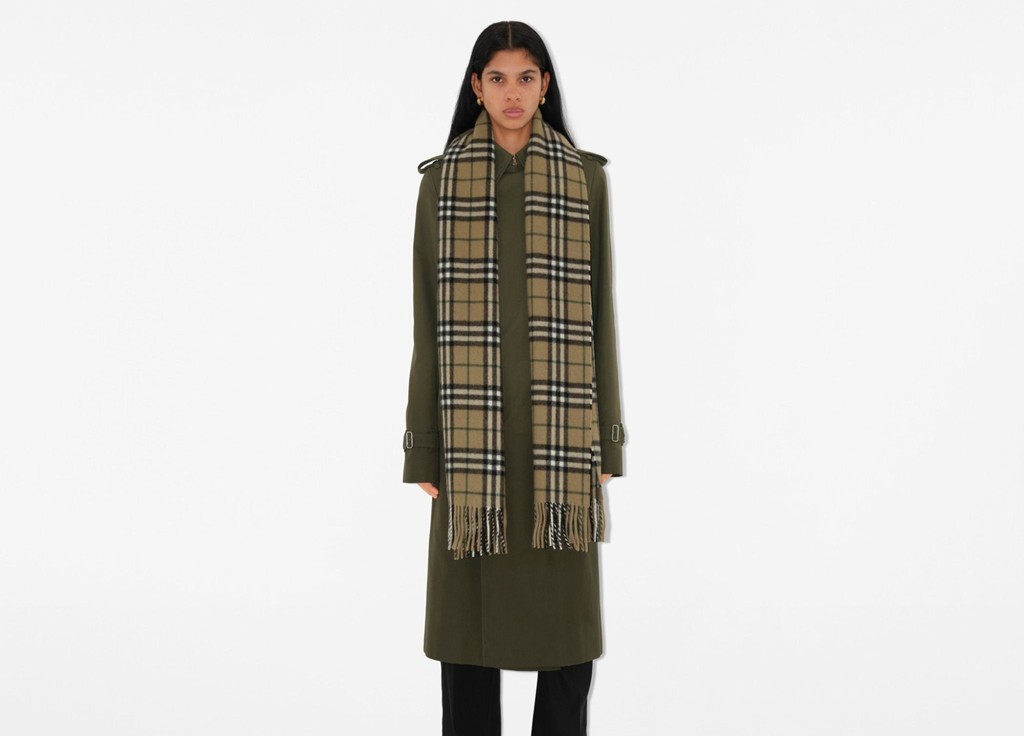 Khăn Burberry Check Cashmere Scarf 'Linden' 80965391 - Ảnh 2