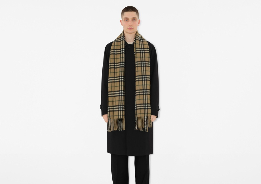 Khăn Burberry Check Cashmere Scarf 'Linden' 80965391 - Ảnh 3
