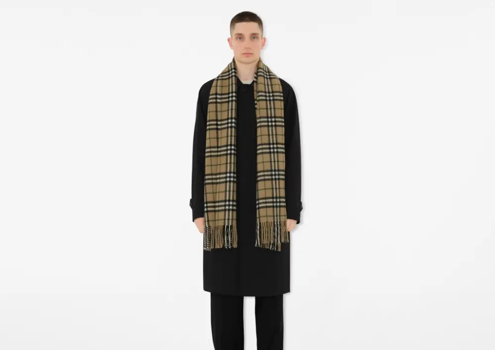 Khăn Burberry Check Cashmere Scarf 'Linden' 80965391 - Ảnh 3