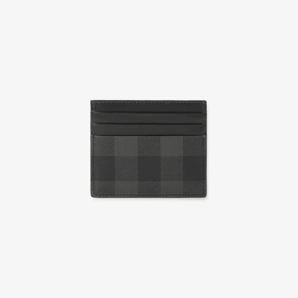 Ví Burberry Tall Check Card Case ‘Charcoal’ 80741021 - Ảnh 3