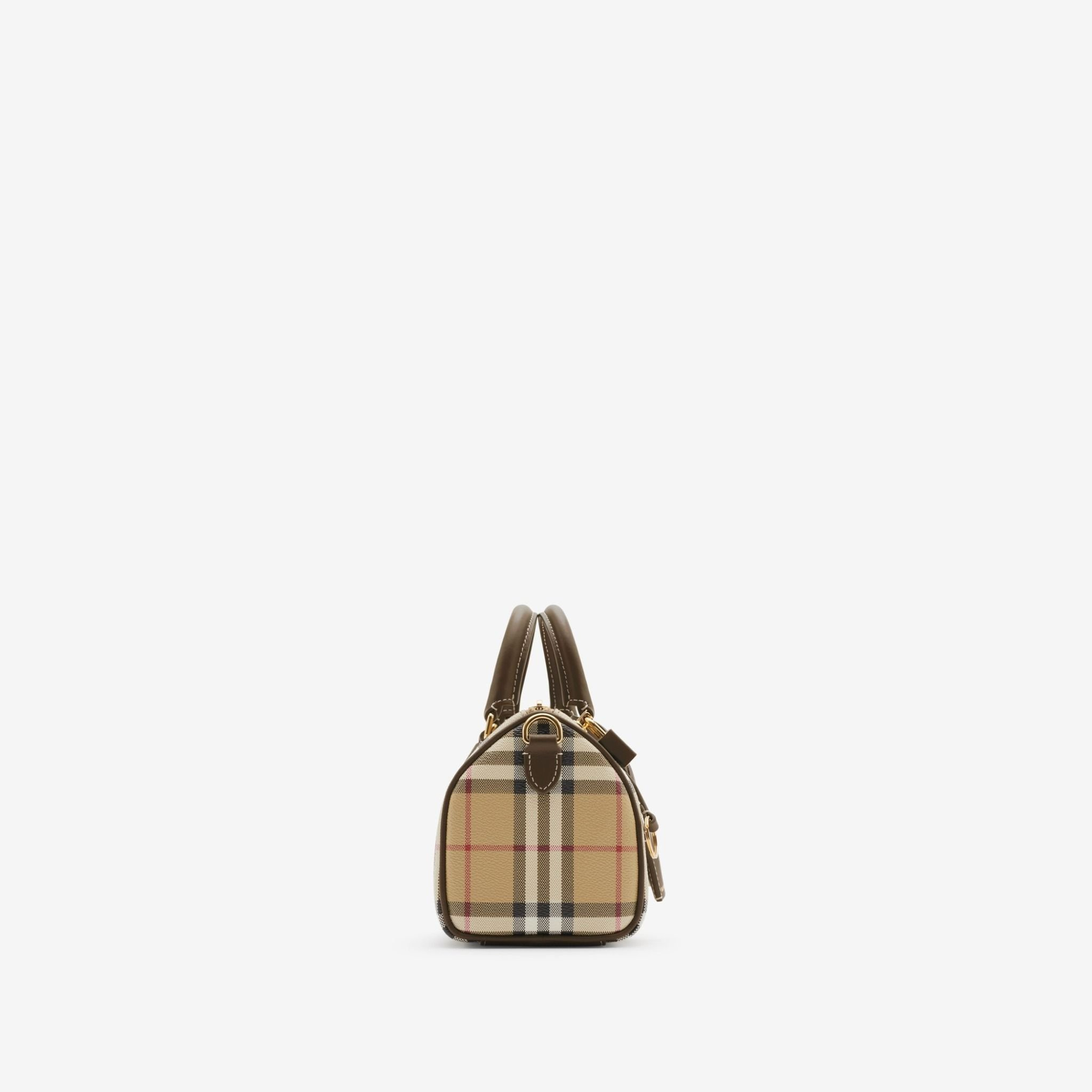 Túi Burberry Mini Check Bowling Bag 'Military' 80975981 - Ảnh 4
