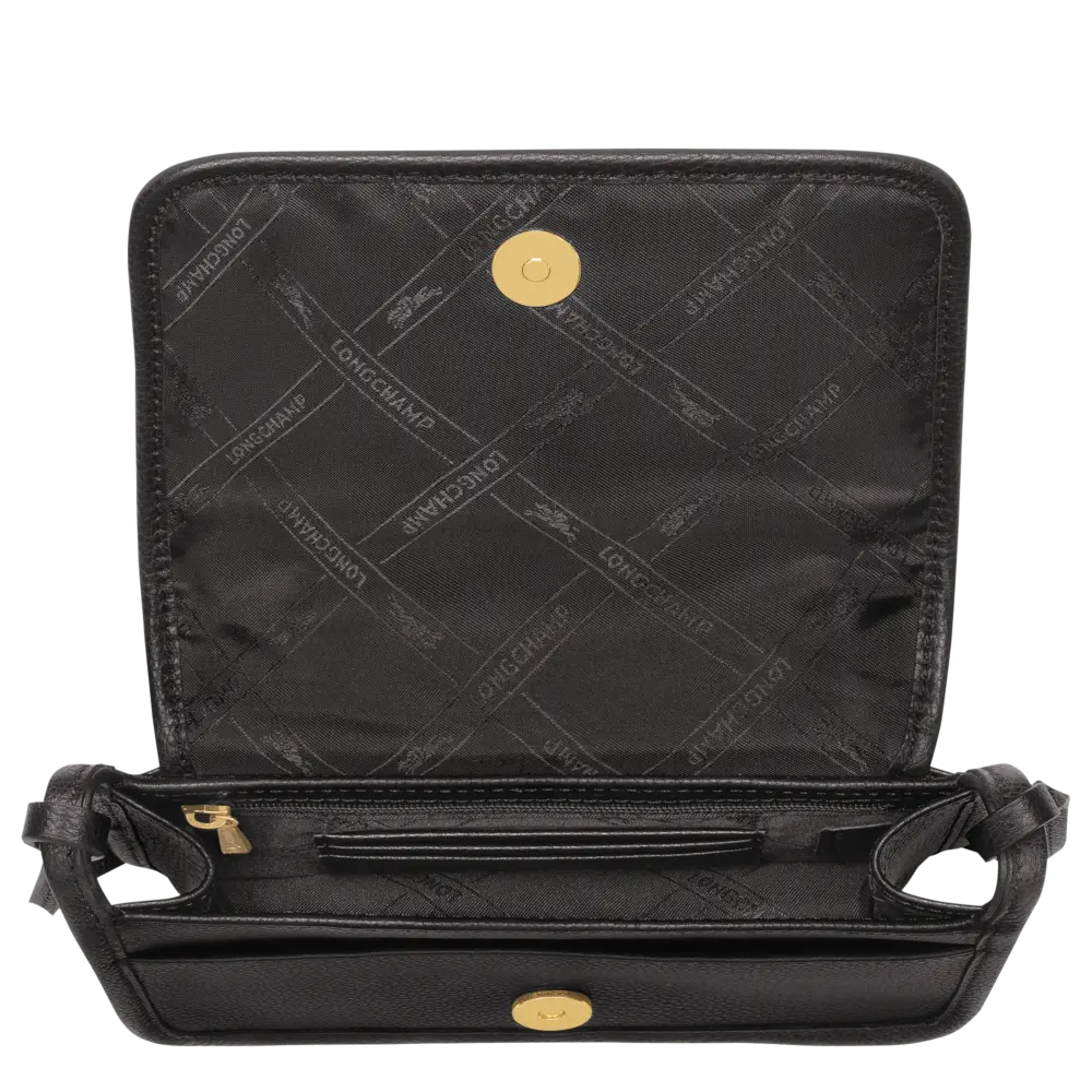 Túi Longchamp Le Foulonné XS Clutch 'Black' 10133021001 - Ảnh 3