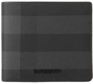 Ví Burberry Check Bifold Coin Wallet ‘Charcoal’ 80702011