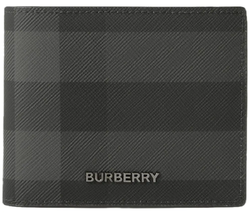 Ví Burberry Check Slim Bifold Wallet ‘Charcoal’ 80702061
