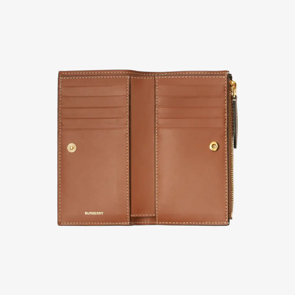 Alternative view of Ví Burberry Medium Check Bifold Wallet ‘Beige’ 80792031