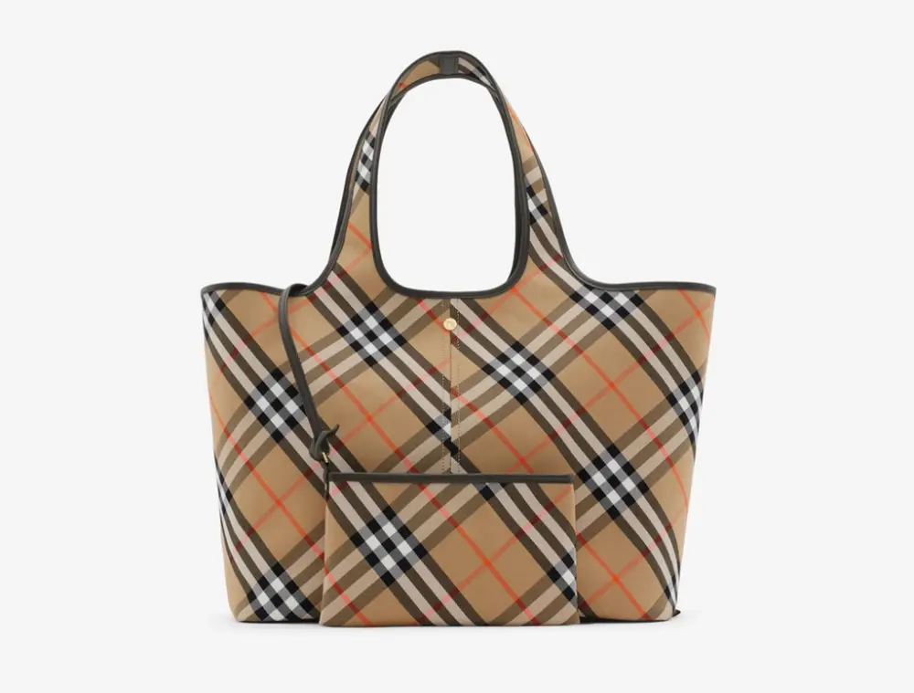 Túi Nữ Burberry Medium Check Tote 'Sand' 80939761 - Ảnh 4