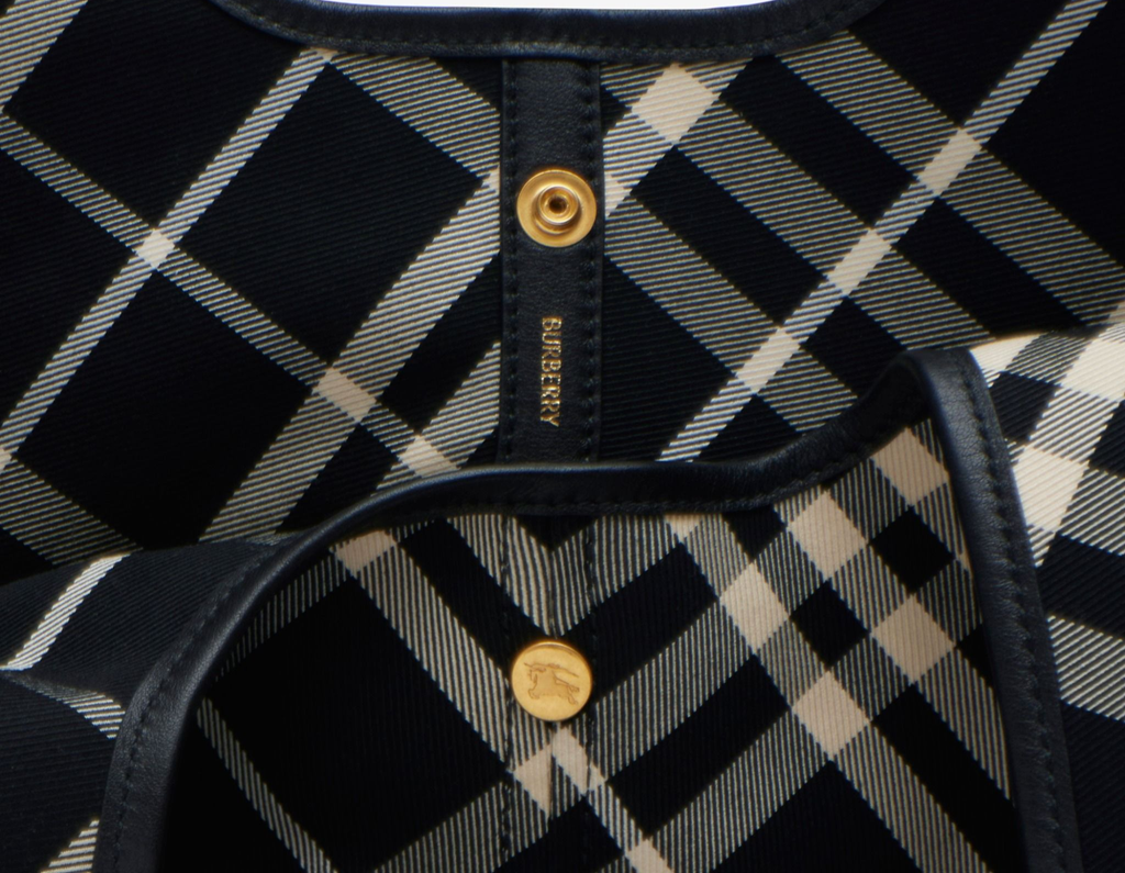 Túi Nữ Burberry Small Check Tote 'Black' 80946861 - Ảnh 5
