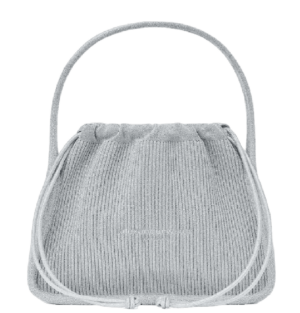 Túi Alexander Wang Ryan Metallic Rib Knit 'Metallic Silver' 20123K60T991