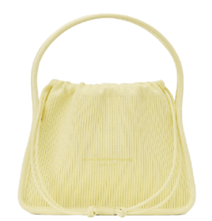 Túi Alexander Wang Ryan Metallic Rib Knit 'Pale Lime Yellow' 20222K20T747