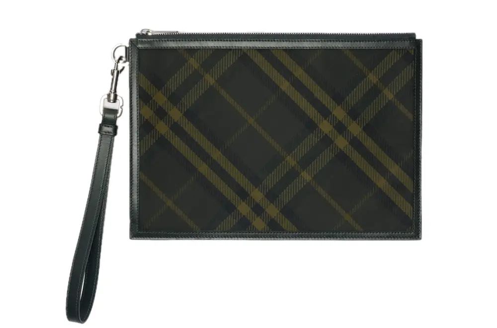 Túi Burberry Check Zip Pouch ‘Shadow’ 80984611