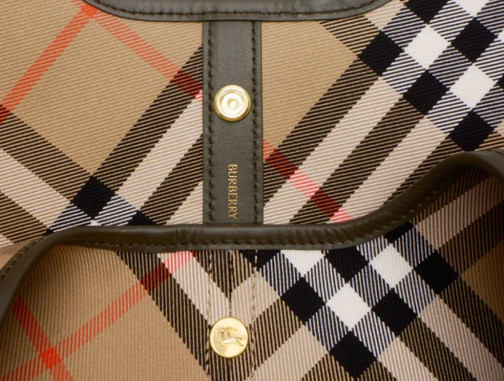 Túi Nữ Burberry Small Check Tote 'Sand' 80946851 - Ảnh 6