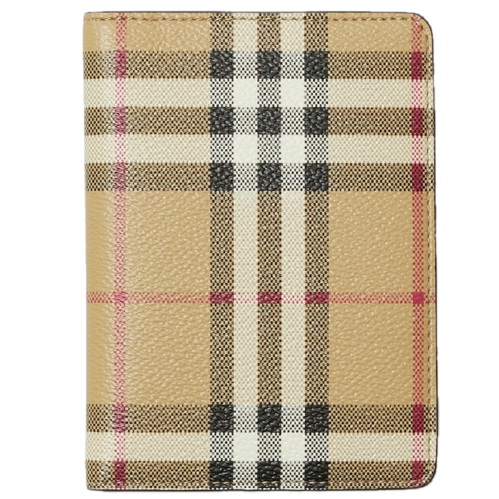 Ví Burberry Check Passport Holder ‘Beige’ 80739751