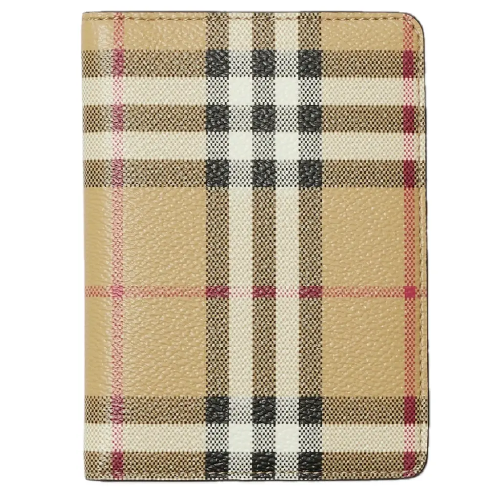 Ví Burberry Check Passport Holder ‘Beige’ 80739751