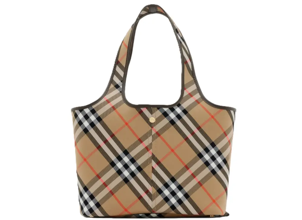 Túi Nữ Burberry Small Check Tote 'Sand' 80946851