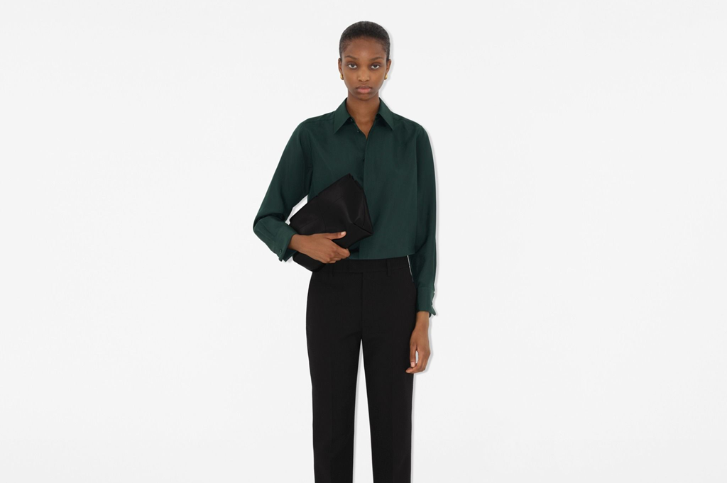 Túi Nữ Burberry Snip Clutch 'Black' 80955001 - Ảnh 2