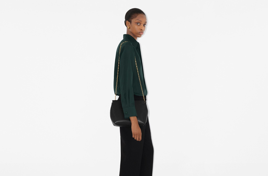 Túi Nữ Burberry Snip Clutch 'Black' 80955001 - Ảnh 3