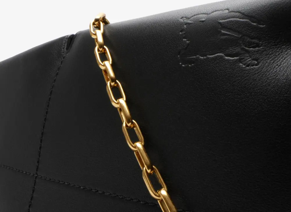 Túi Nữ Burberry Snip Clutch 'Black' 80955001 - Ảnh 5