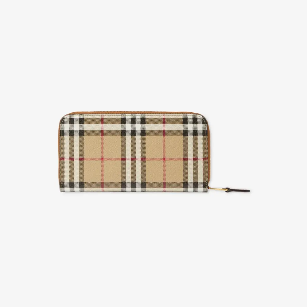 Ví Burberry Check Zip Wallet ‘Beige’ 80705981 - Ảnh 3