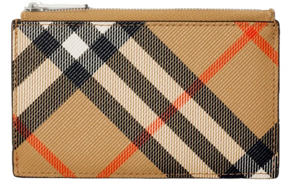 Ví Burberry Check Zip Card Case ‘Sand’ 80919001