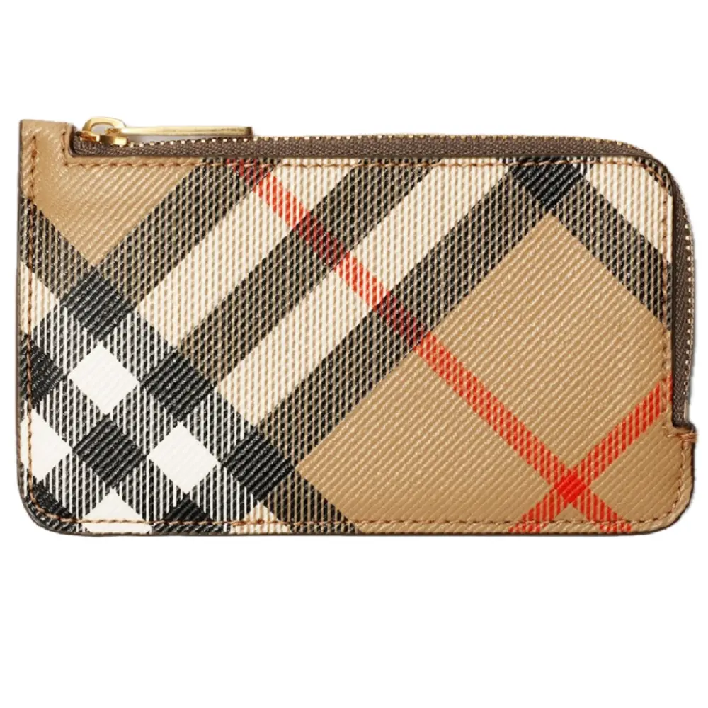 Ví Burberry Check Zip Card Case ‘Sand’ 80942781