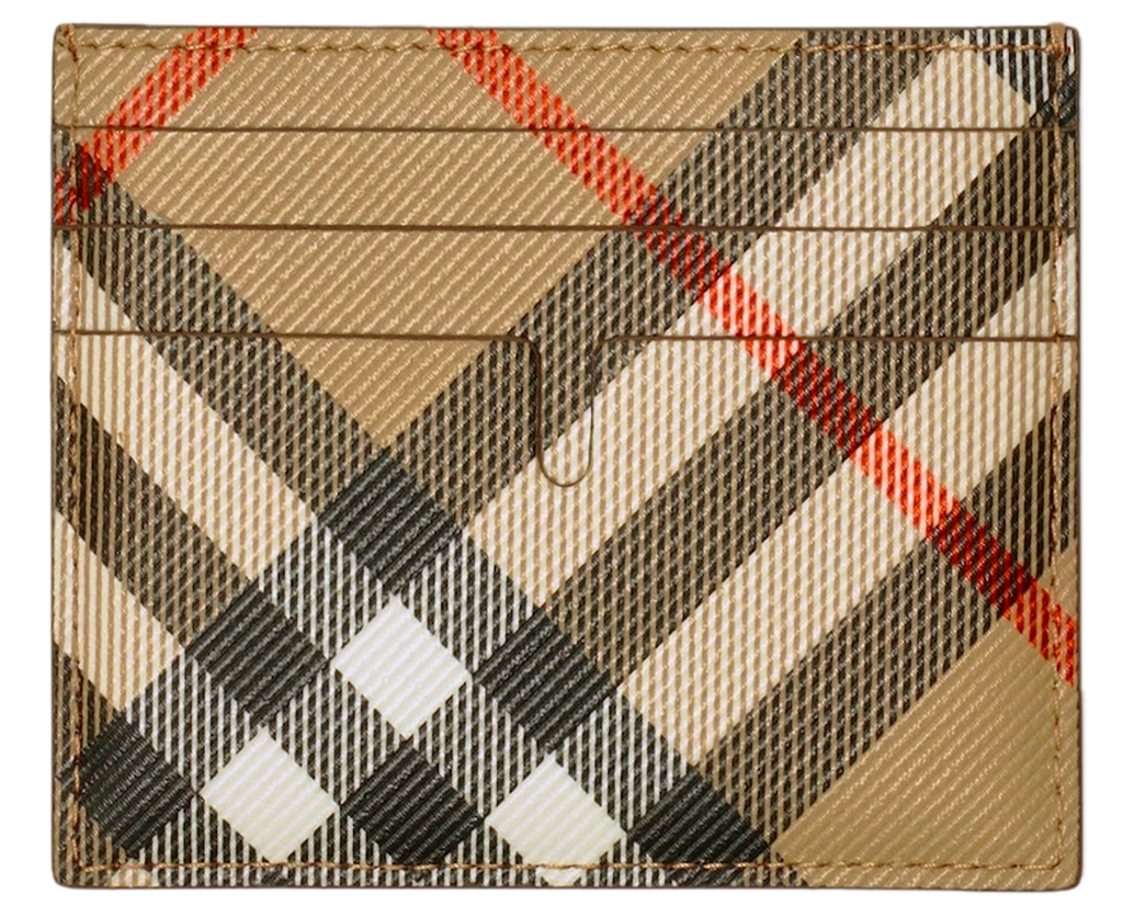 Ví Burberry Tall Check Card Case ‘Sand’ 80950471