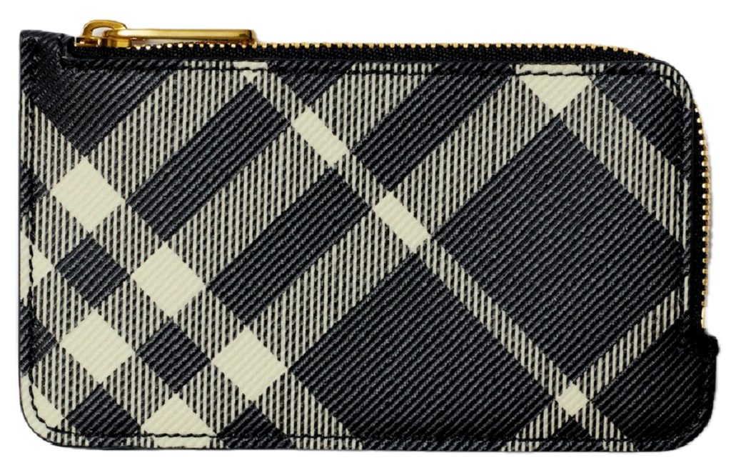 Ví Burberry Check Zip Card Case 'Black' 80951191
