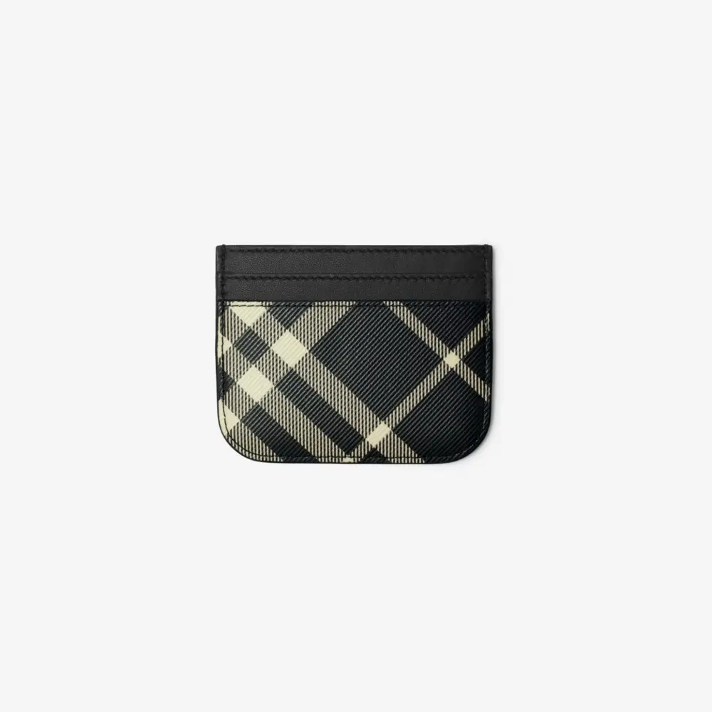 Alternative view of Ví Burberry Check Card Case ‘Black’ 80951291