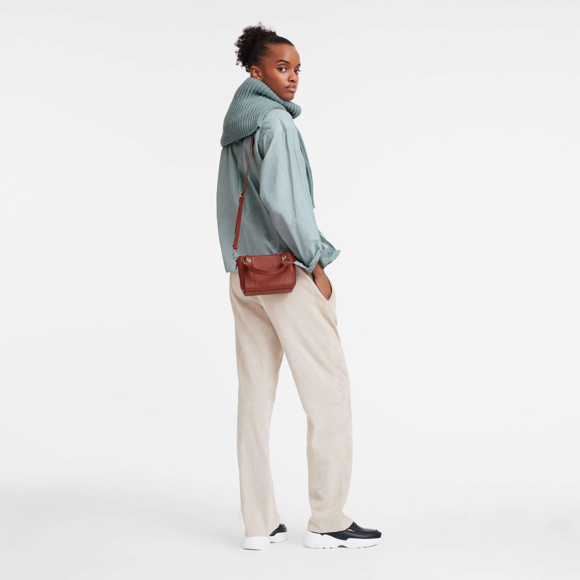 Túi Longchamp 3D XS Handbag 'Chestnut' 10254HFA404 - Ảnh 4