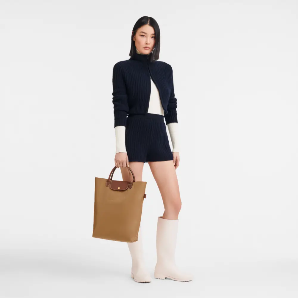 Túi Longchamp Le Pliage M Tote Bag 'Fawn' 10168089P86 - Ảnh 4