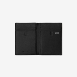 Alternative view of Ví Burberry Check Folding Card Case ‘Black’ 80895251