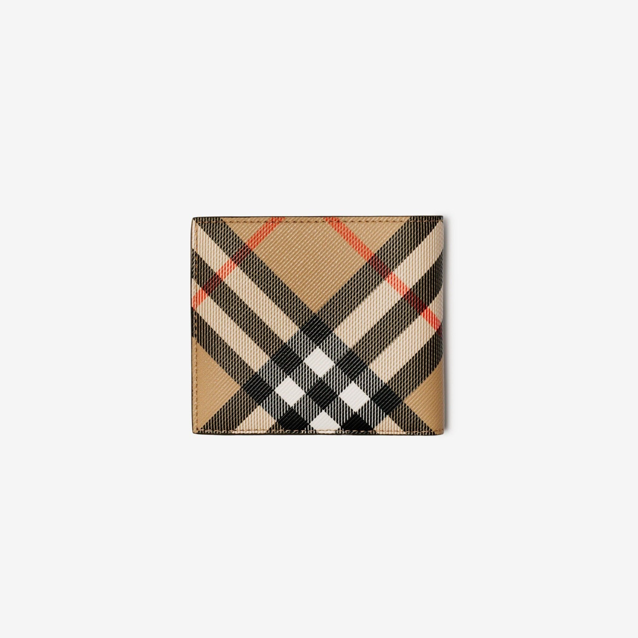 Ví Burberry Check Bifold Coin Wallet ‘Sand’ 80950461 - Ảnh 3