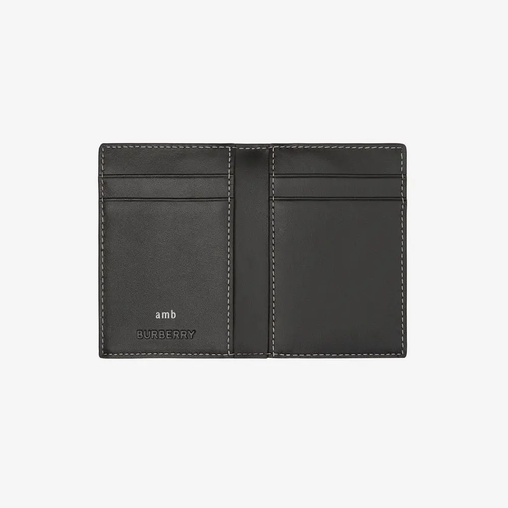 Alternative view of Ví Burberry Check Folding Card Case ‘Brown’ 80651631