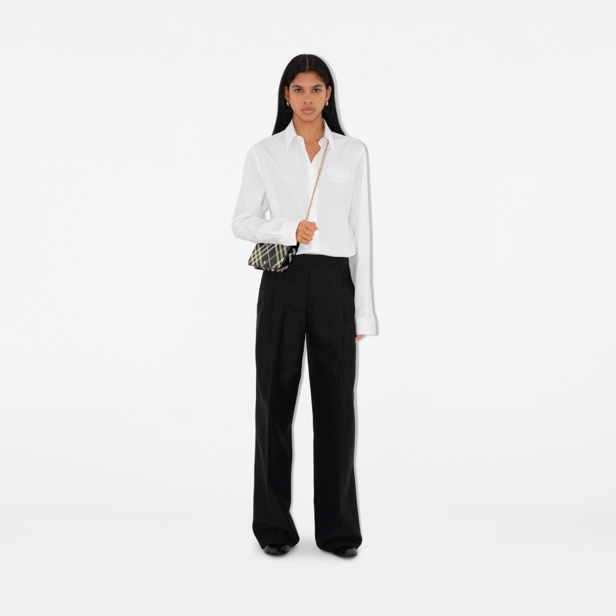 Ví Burberry Check Chain Strap Wallet ‘Black’ 80951211 - Ảnh 3