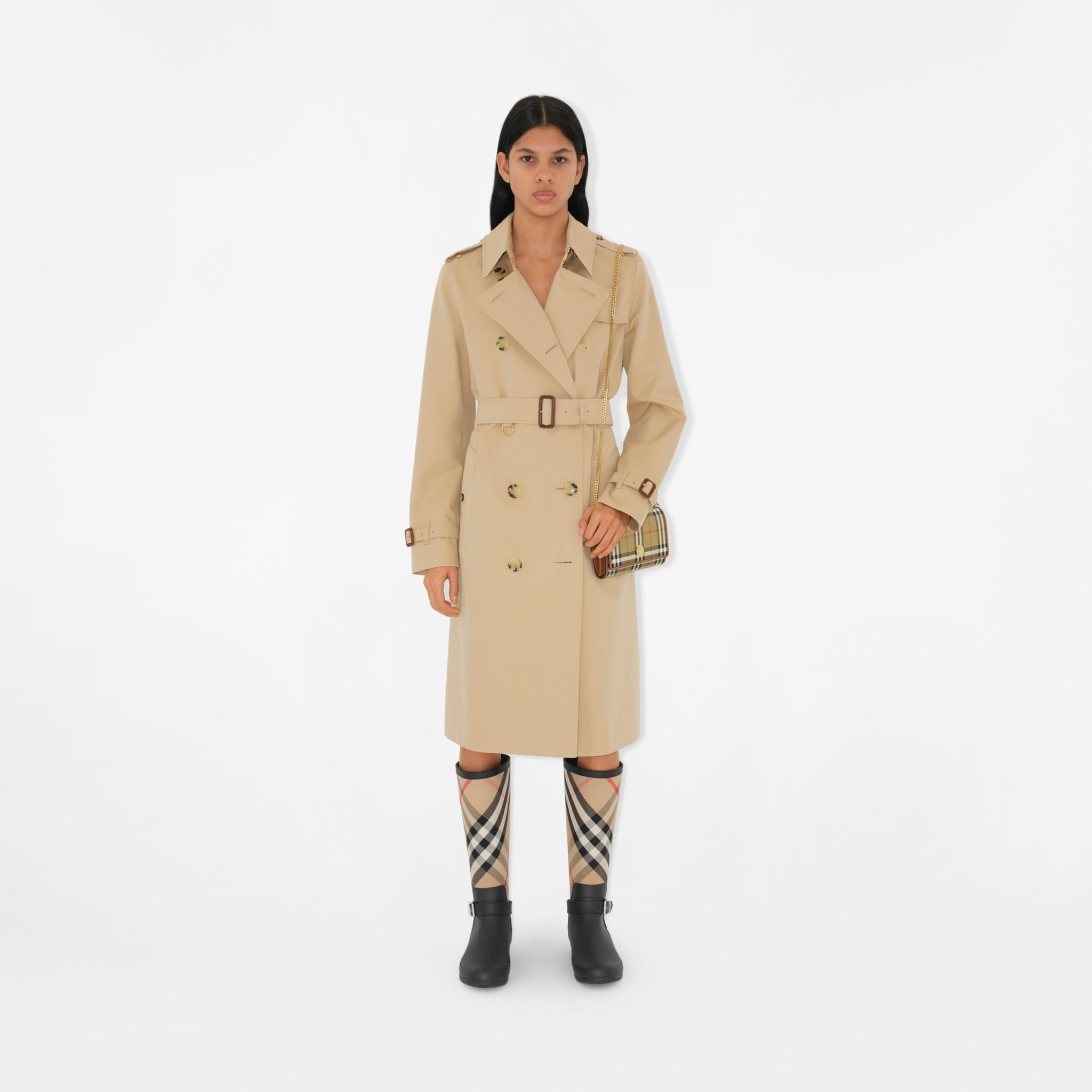 Ví Burberry Check Chain Strap Wallet 'Beige' 80704131 - Ảnh 2