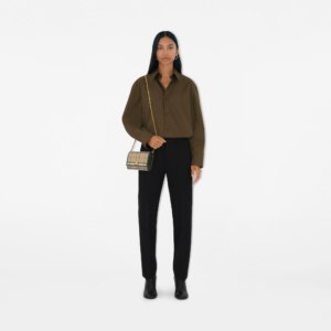 Alternative view of Ví Burberry Check Chain Strap Wallet 'Beige' 80992291