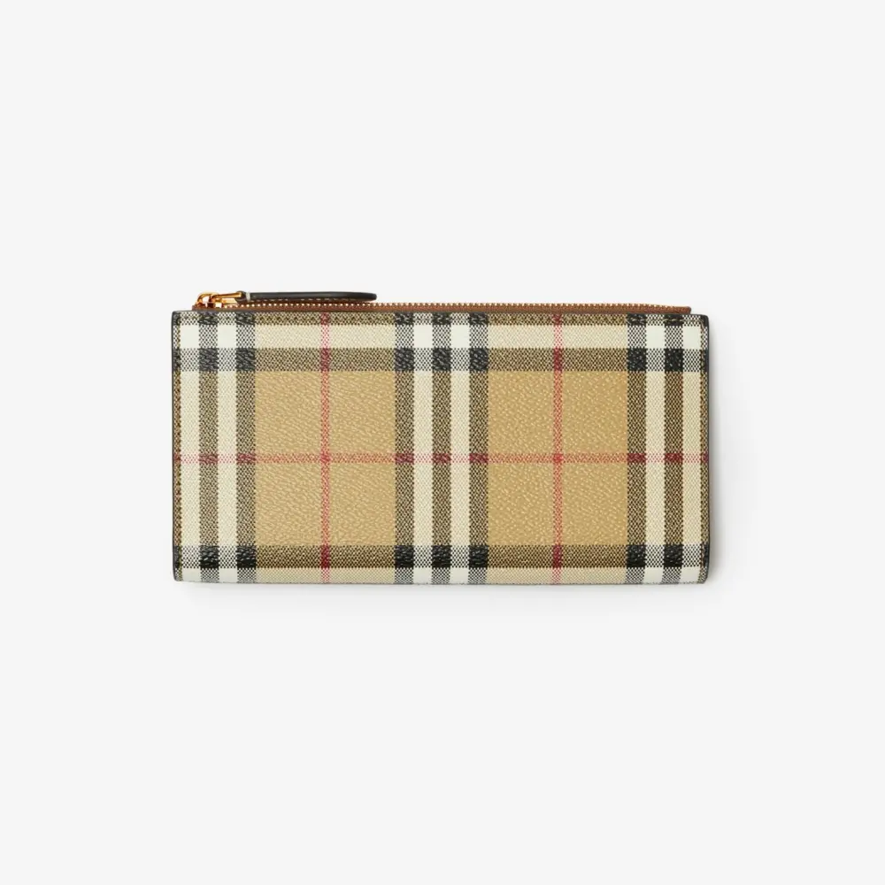Ví Burberry Large Check Bifold Walle ‘Beige’ 80739801 - Ảnh 3