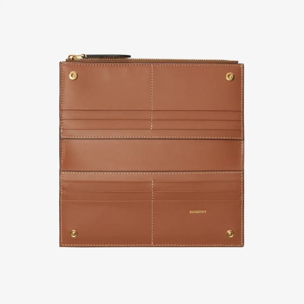 Alternative view of Ví Burberry Large Check Bifold Walle ‘Beige’ 80739801