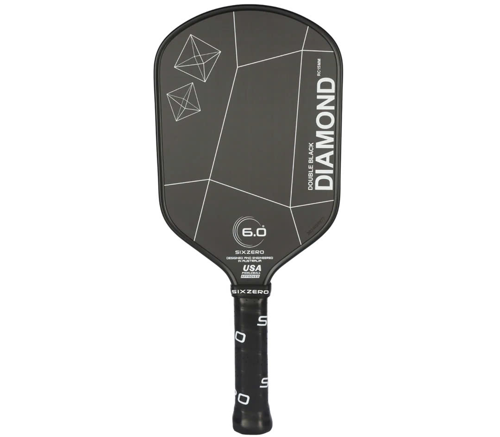 Vợt Pickleball Six Zero DB Diamond Control 'Black'
