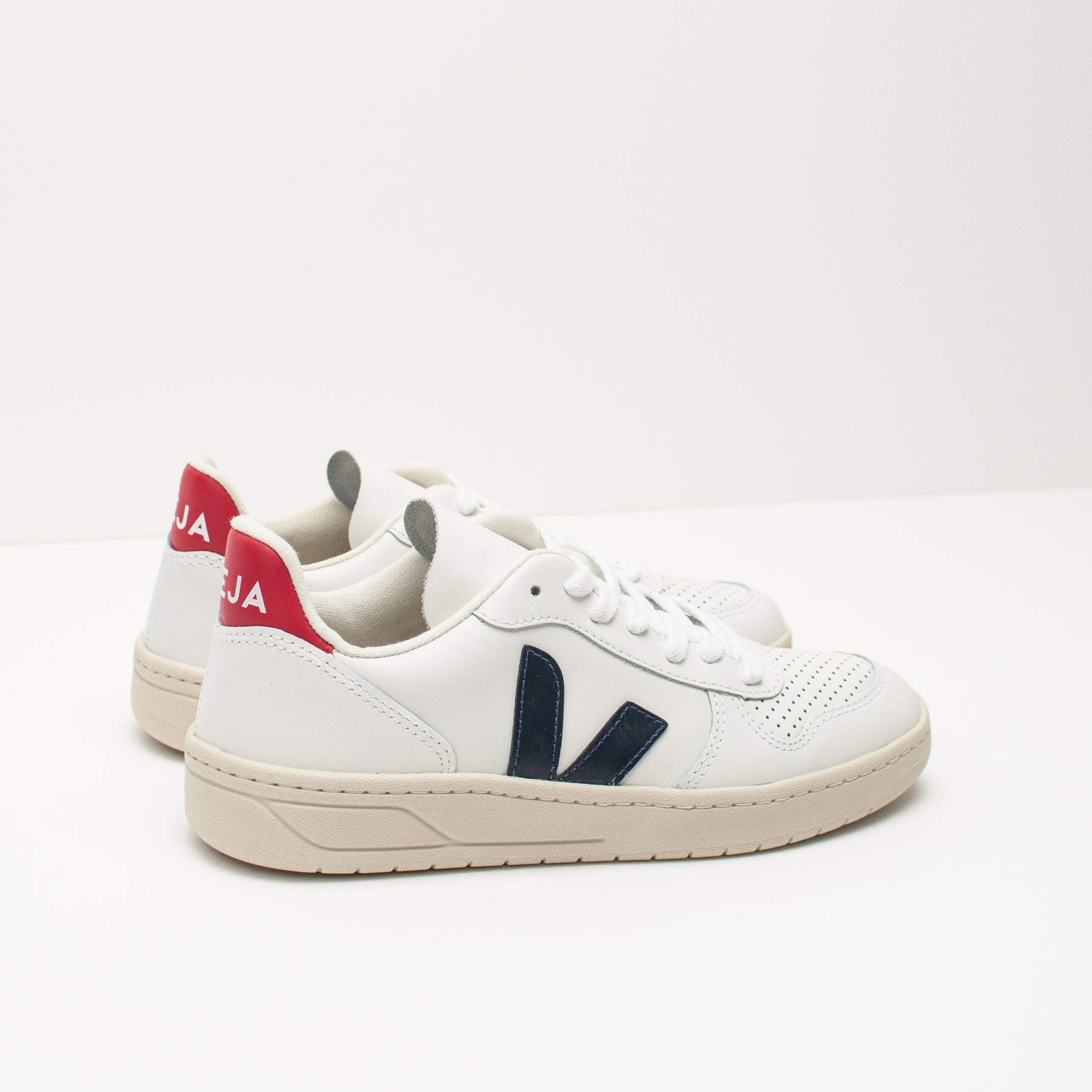 Giày Veja V-10 Leather ‘White Nautico’ VX021267 - Ảnh 4