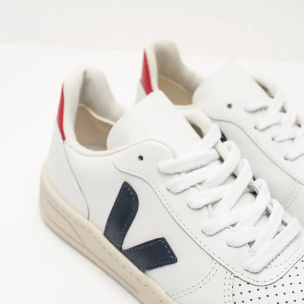 Giày Veja V-10 Leather ‘White Nautico’ VX021267 - Ảnh 5