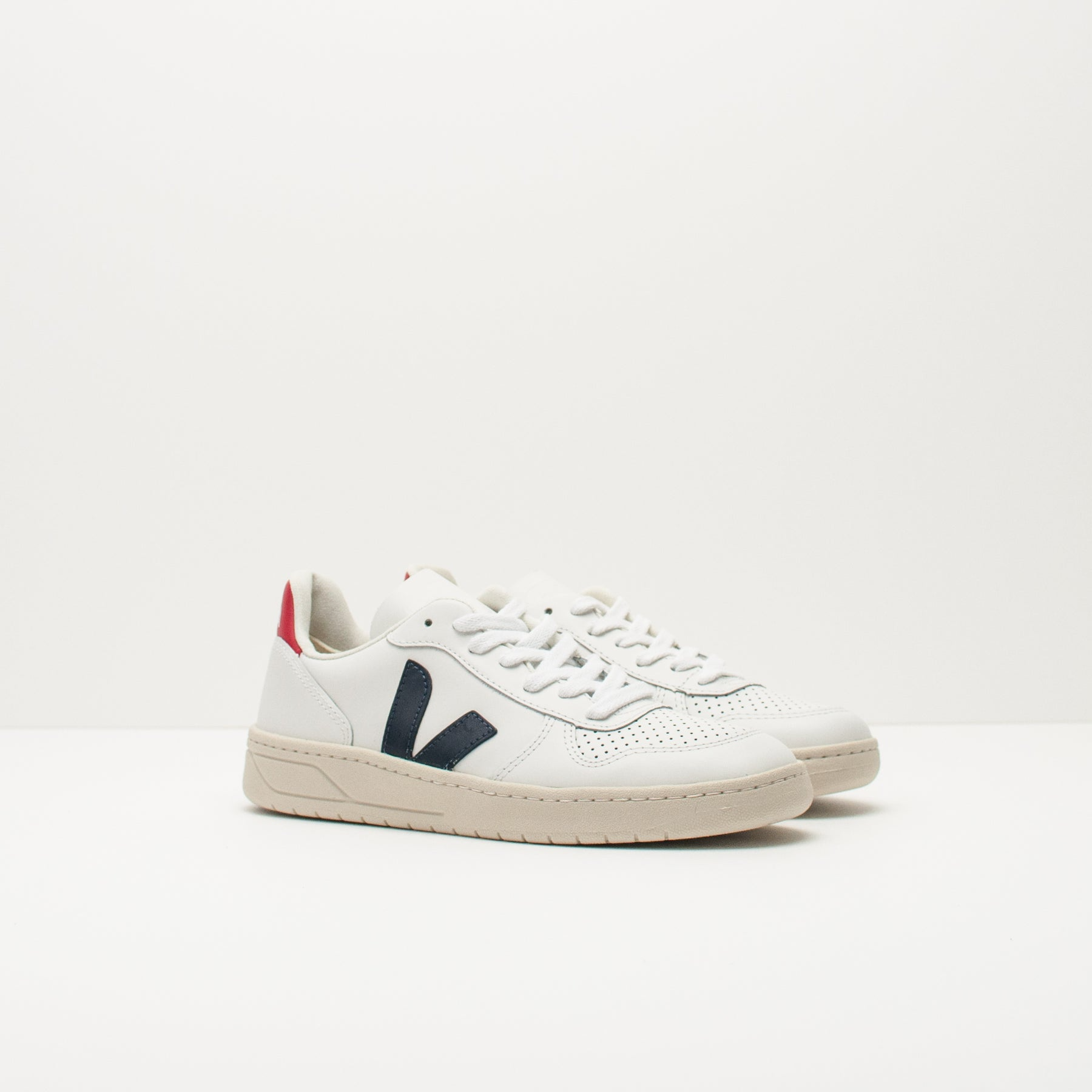 Giày Veja V-10 Leather ‘White Nautico’ VX021267 - Ảnh 2