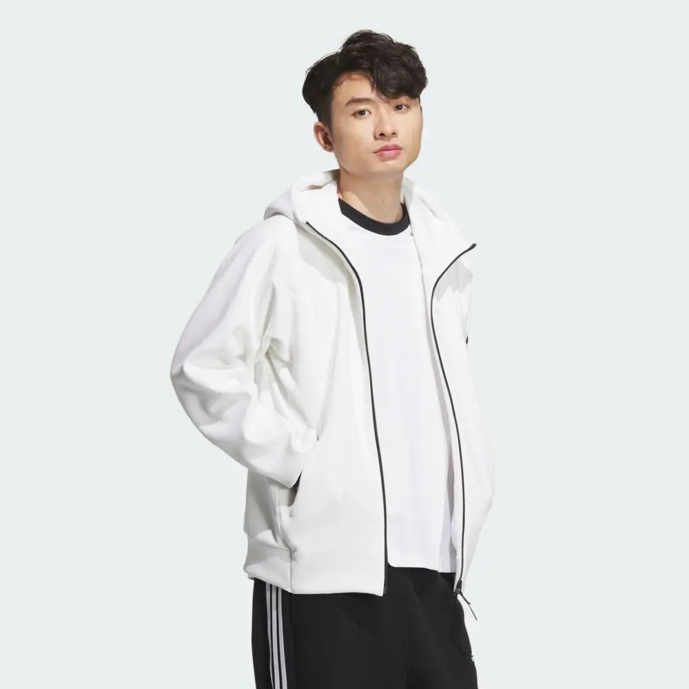 Áo Adidas ZNE Japan Full Zip Hoodie ‘White’ IX5653 - Ảnh 5