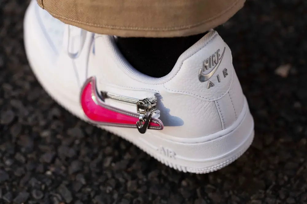 Alternative view of Giày Nike Air Force 1 ’07 Premium ‘Zip Swoosh’ CW6558-100