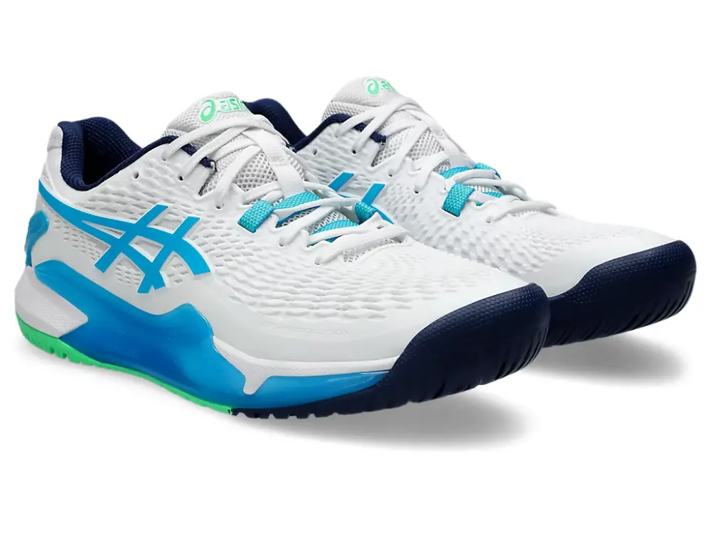 Giày Asics Gel-Resolution 9 ‘White Digital Aqua’ 1041A330-103 - Ảnh 5