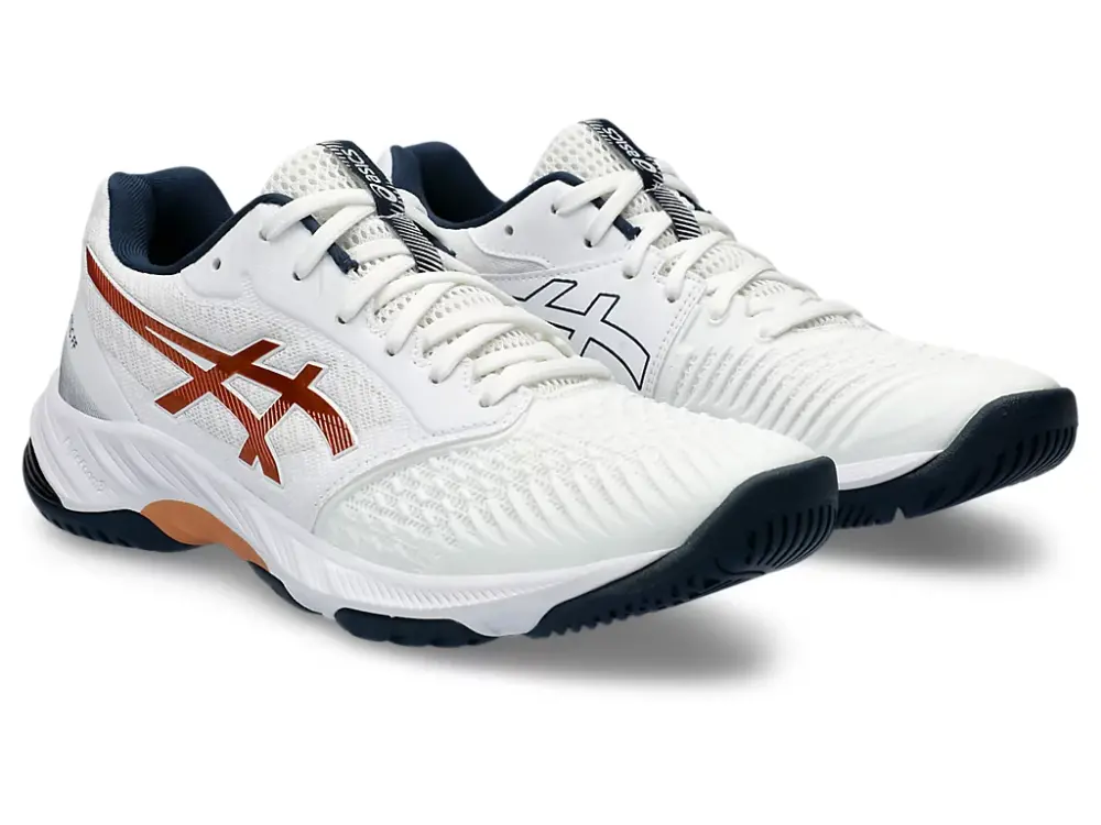 Alternative view of Giày Asics Gel-Netburner Ballistic FF 3 ‘White Grey’ 1053A069-960
