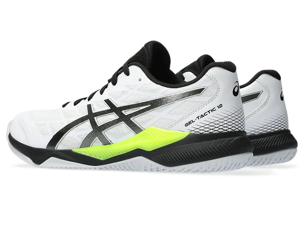 Giày Asics Gel-Tactic 12 Wide ‘White Gunmetal Volt’ 1073A059-101 - Ảnh 3