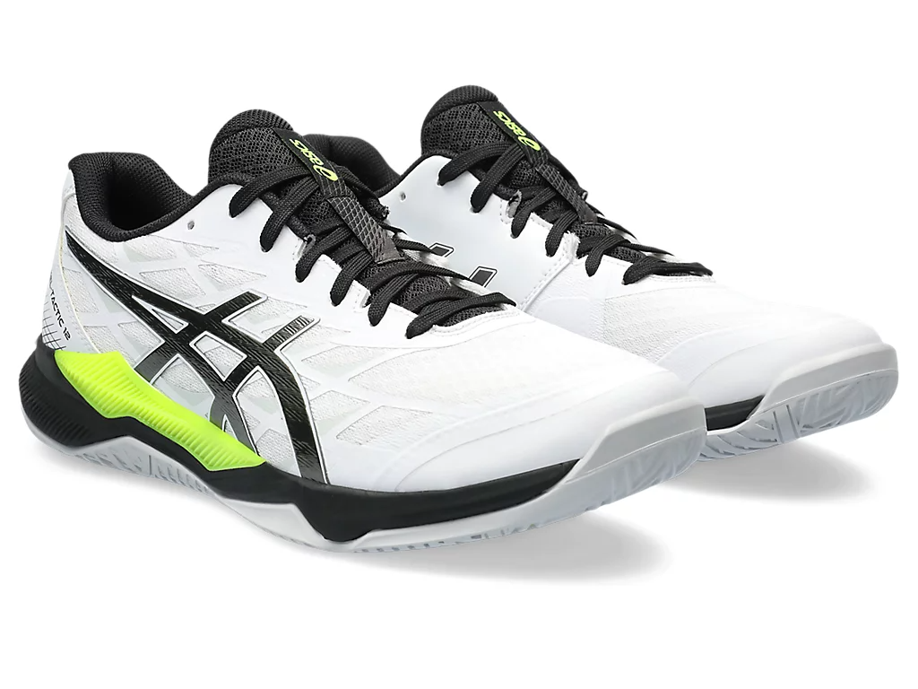 Alternative view of Giày Asics Gel-Tactic 12 Wide ‘White Gunmetal Volt’ 1073A059-101